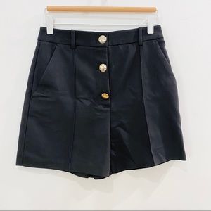 Zara Black High-Waisted Shorts